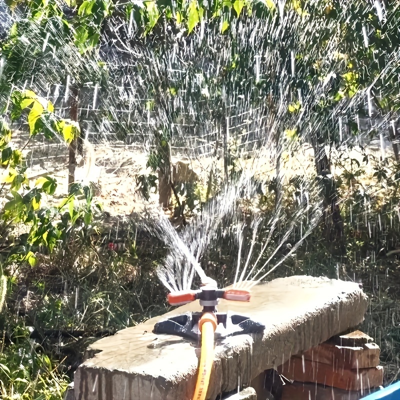 1pc garden sprinkler lawn sprinkler automatic water sprinkler automatic irrigation degree rotate sprinkler watering system integrated sprinkler for outdoor garden yard supplies 8 5 10 details 5