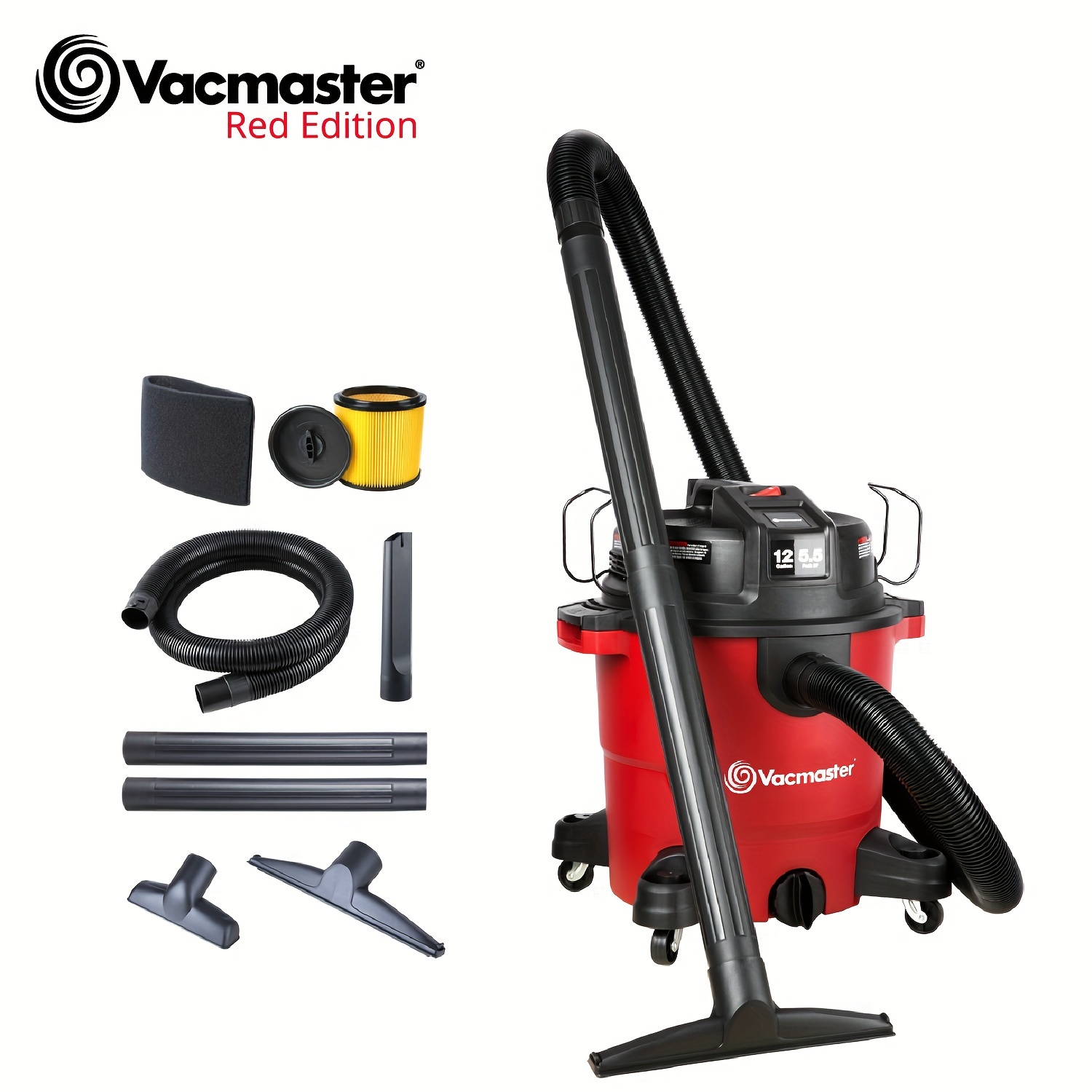 

Vacmaster Vjh1211pf 1101 -duty Wet Dry 12 Gallon 5.5 2-1/2 Hose