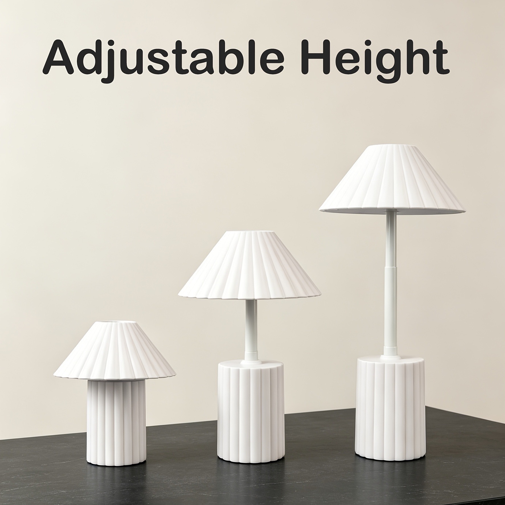 Height Adjustable Touch Control Dimmable LED Table Lamp
