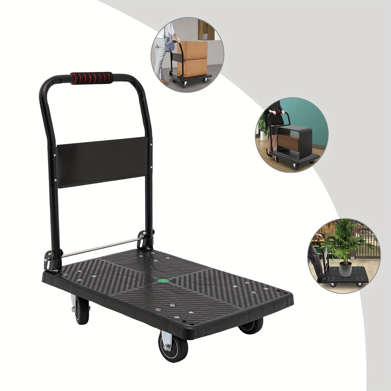 Transport Vehicle, Platform Vehicle, Trolley And Roller Vehicle Are Folded To 150kg
