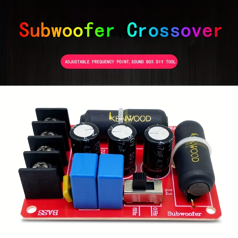 1pc high power diy speaker crossover kit sleek blue fiberglass   design with adjustable frequency point sound box ideal for office use