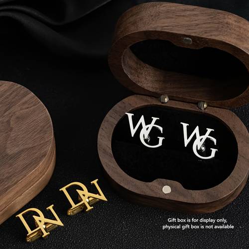 custom self initial name cufflinks for groomsmen personalized groomsmen cufflinks groomsmen gift christmas gift groomsmen proposal groomsmen present