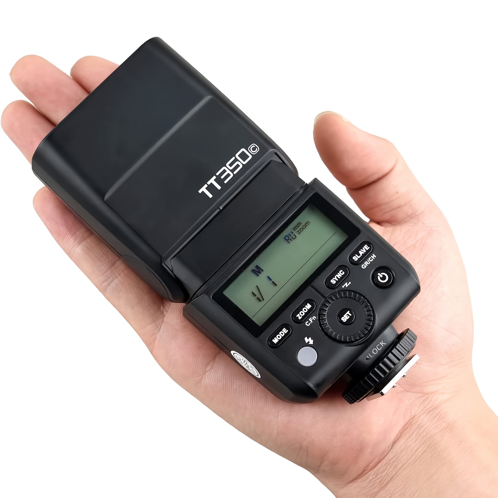  tt350c ttl flash (versione ), wireless gn36 2.4g, tempo di ricarica di 1.5 secondi, sincronizzazione ad velocità di 1/8000 di secondo, regolazione della potenza a 14 , per riprese di matrimoni/ /vlog Dettagli dell'articolo 9