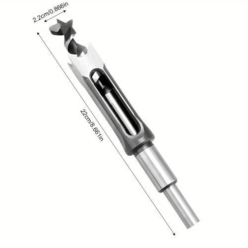 woodworking square hole drill bits 6 30mm manual diy hole opener bearing steel wood tenon chiseling square hole drill