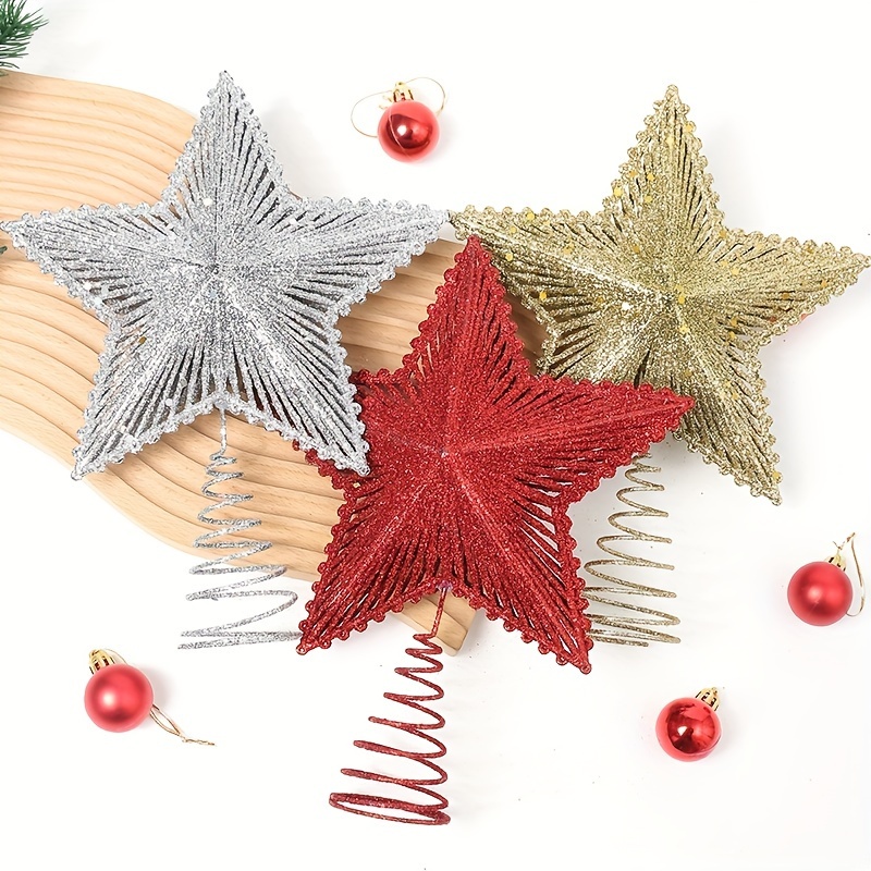

1pc Christmas Tree - Plastic Glittering -out For Decorations, No Needed, Christmas And