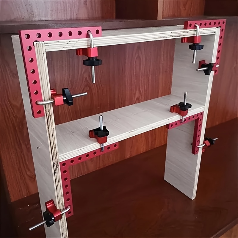 

90 Degree Aluminum Alloy Right Angle Clamps - 140mm Positioning Squares Corner Clamping Square Tool For Woodworking