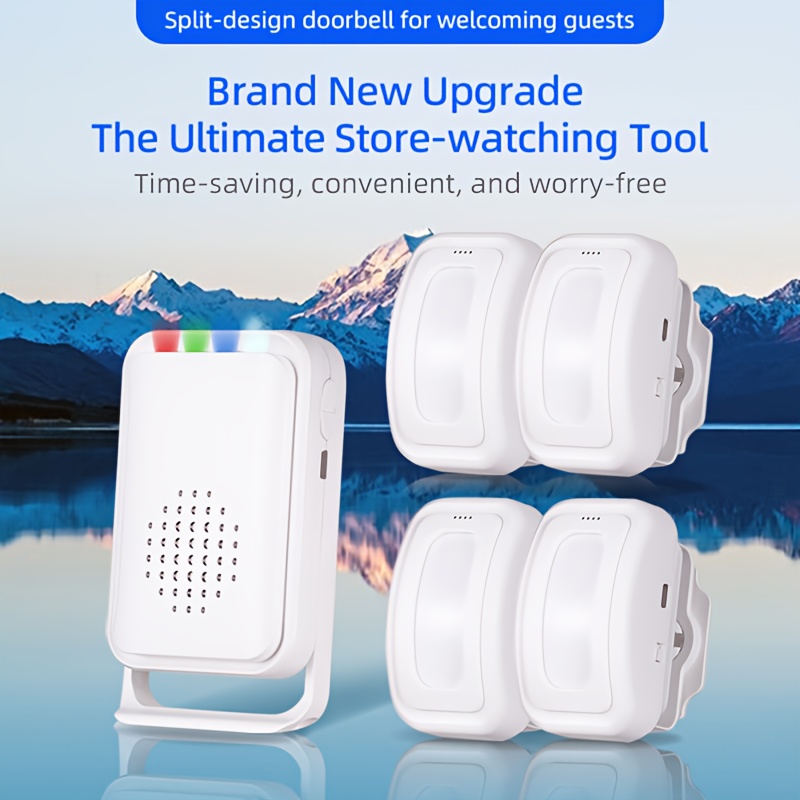 ynf motion sensor doorbell alarm 5 7 months long battery - Temu Morocco