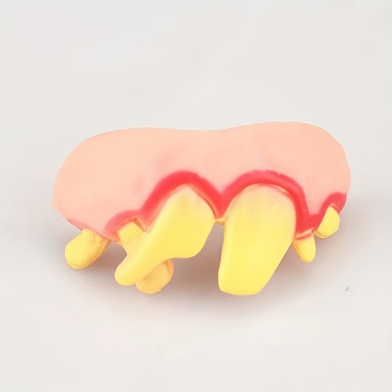 Marrywindix 12-Pack Gnarly Teeth Gag – Ugly Fake Vampire Dentures For Costumes & Pranks