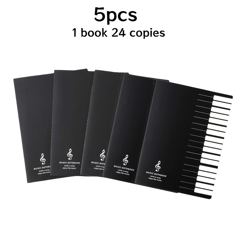 TEMU 5pcs Notebook, Notepads For , Recording For , 16-24 Per , For Songwriting &