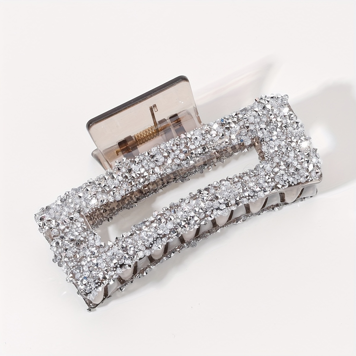 1pc sparkling hair claw clip large   hair clip for women teens 14 durable plastic hair accessories for bun updos parties weddings everyday use