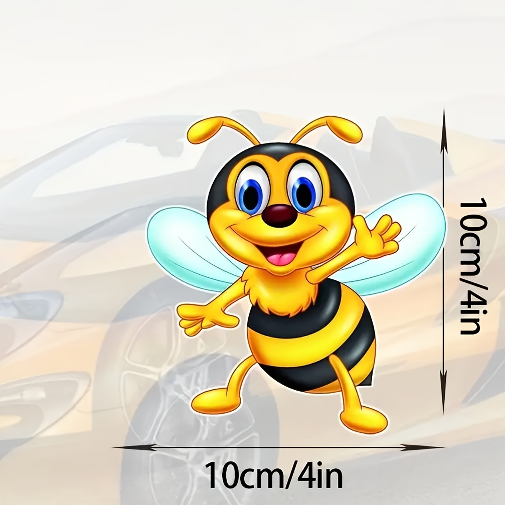 Sweet World Of Bees: Stickers For Cars - Trucks, , Laptops, Suitcases, Bumpers, And Window Glass Prints