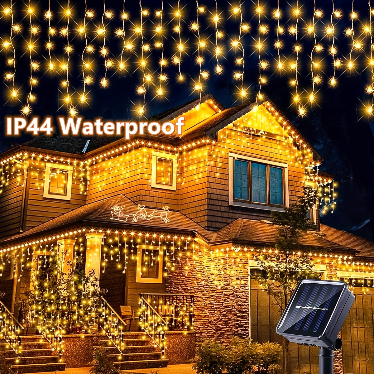 

1pc Solar Outdoor Light String, 14.7/26ft Bar Lights, Solar Christmas Lights For Garden , Halloween, Christmas, Thanksgiving, Party Camping, Wedding Birthdays, Wedding Ip44