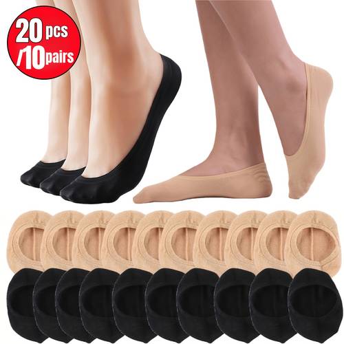 20pcs 10pairs womens soft breathable short socks mens high elastic socks sailor socks comfortable breathable socks suitable for men and womens daily wear socks easy comfortable neutral calf socks