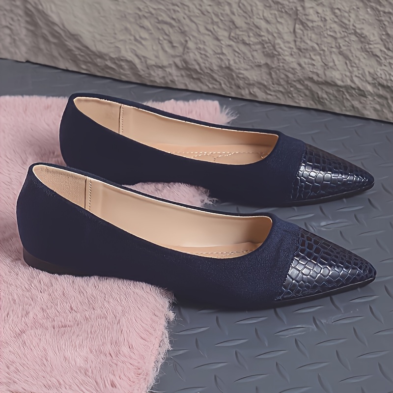

's Slip-on Flats With Pointed Toe - Breathable Cover & , For All