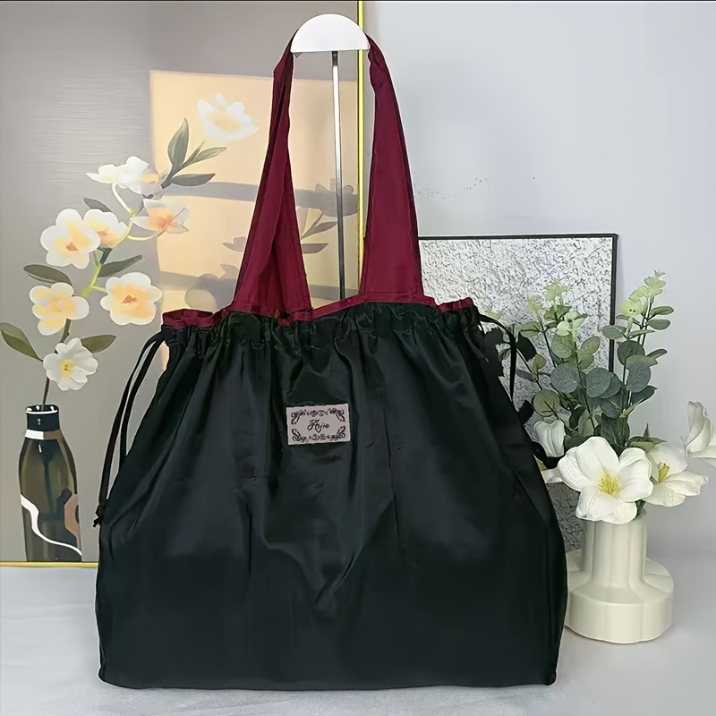 TEMU Borsa della Pieghevole ad Capacit�, Disponibile in Quattro Stili Riutilizzabili con Tasche Interne. Un Accessorio Versatile e per le Uscite