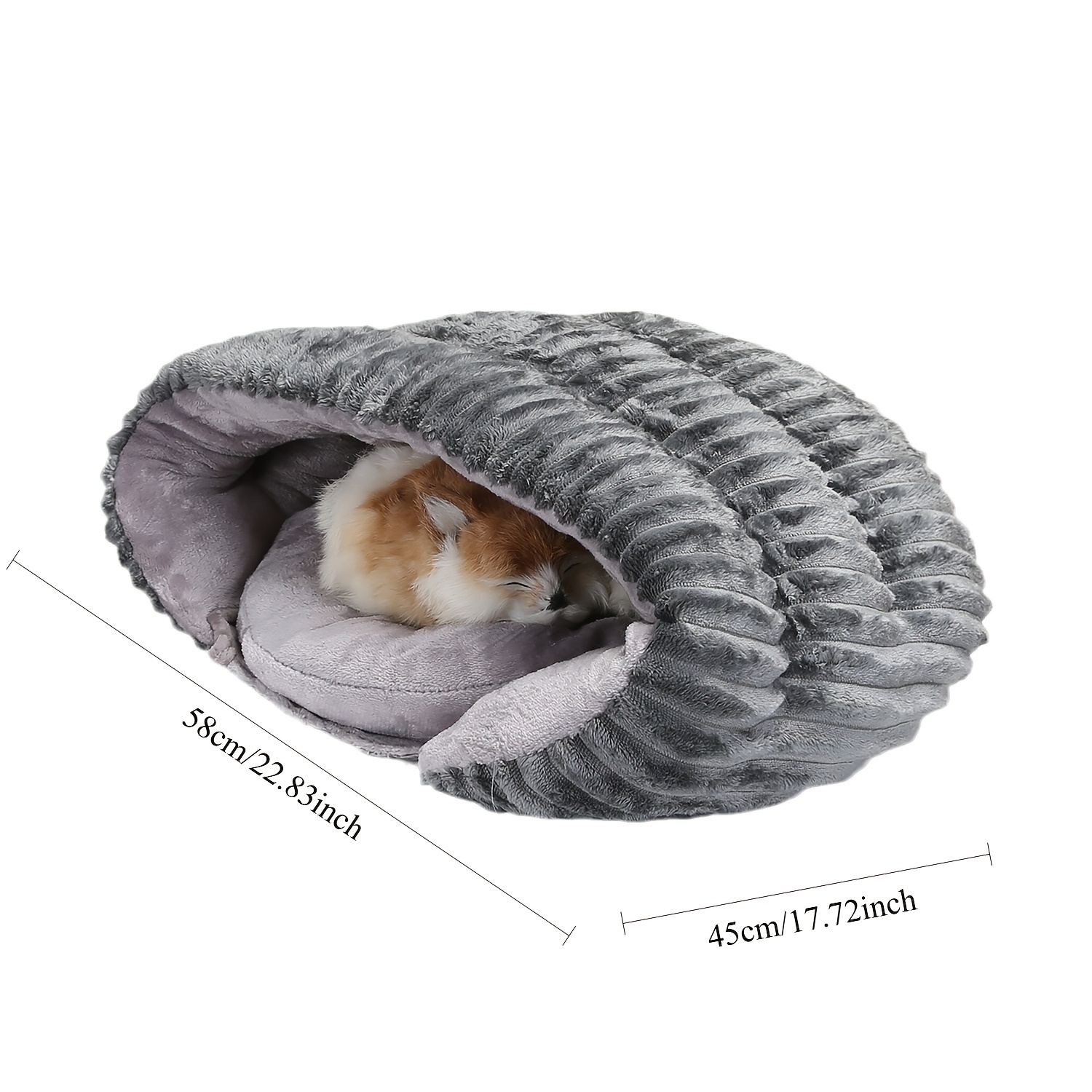 cuccia a forma di pantofole per  ,   per animali domestici a forma di grotta completamente chiuso e antivento,   letto caldo in peluche,   per cani di   taglia e  