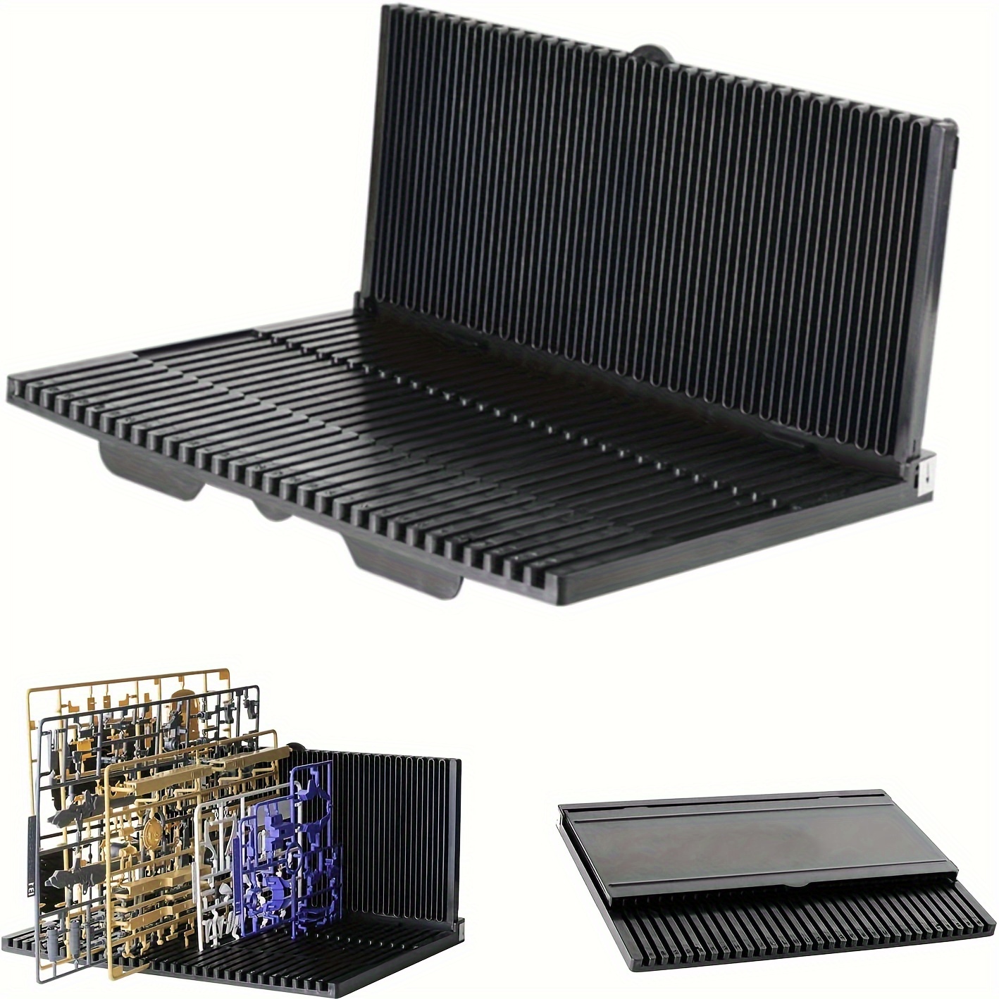 TEMU Model Assembly Frame, Plastic Rack, Storage Shelf For Models, Action Figures, Model Making Additions