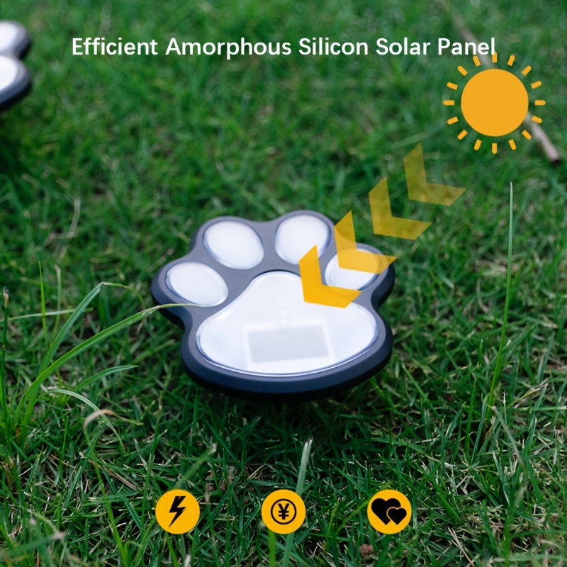 4pcs solar powered led   lights automatic on off outdoor garden lighting solar lawn lights with auto dusk to   sensor   decoration for yard patio walkway no wiring needed pet friendly decor solar garden lights yard decor   durable construction ecoconscious buyers 8