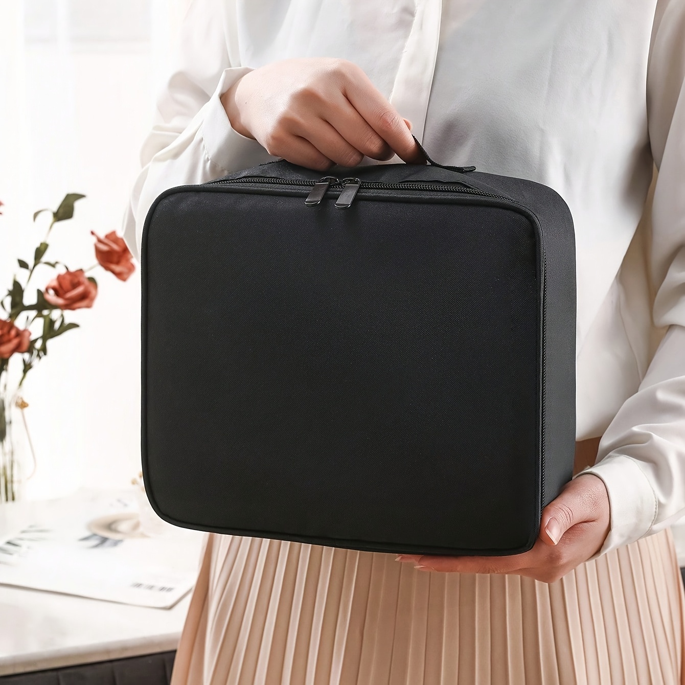 E-shop Make-up Tasche Multifunktionale Reise Kulturbeutel Großes Fassungsvermögen Tragbare Handtasche Kosmetik Koffer Fächer Organizer Outdoor