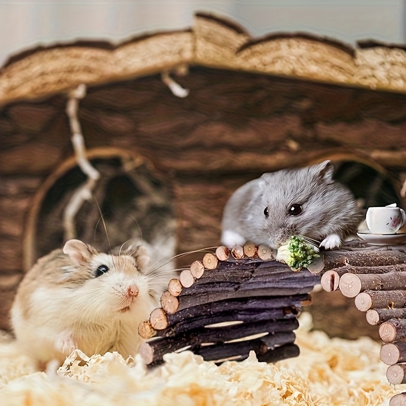 Wooden Crawling Pet Habitat Tree for Small Animals