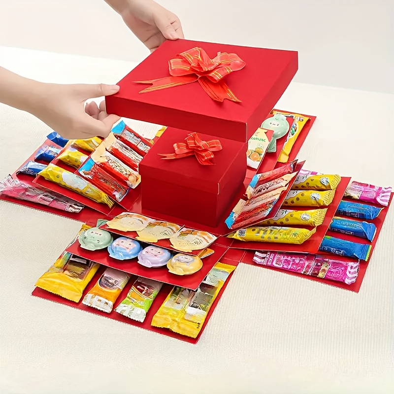 Mivanta Scatola Regalo Nero E Oro - Elegante Porta Regalo Con Coperchio, Perfetta Per Compleanni, Matrimoni E Feste - Design Di Lusso E Resistente - 2