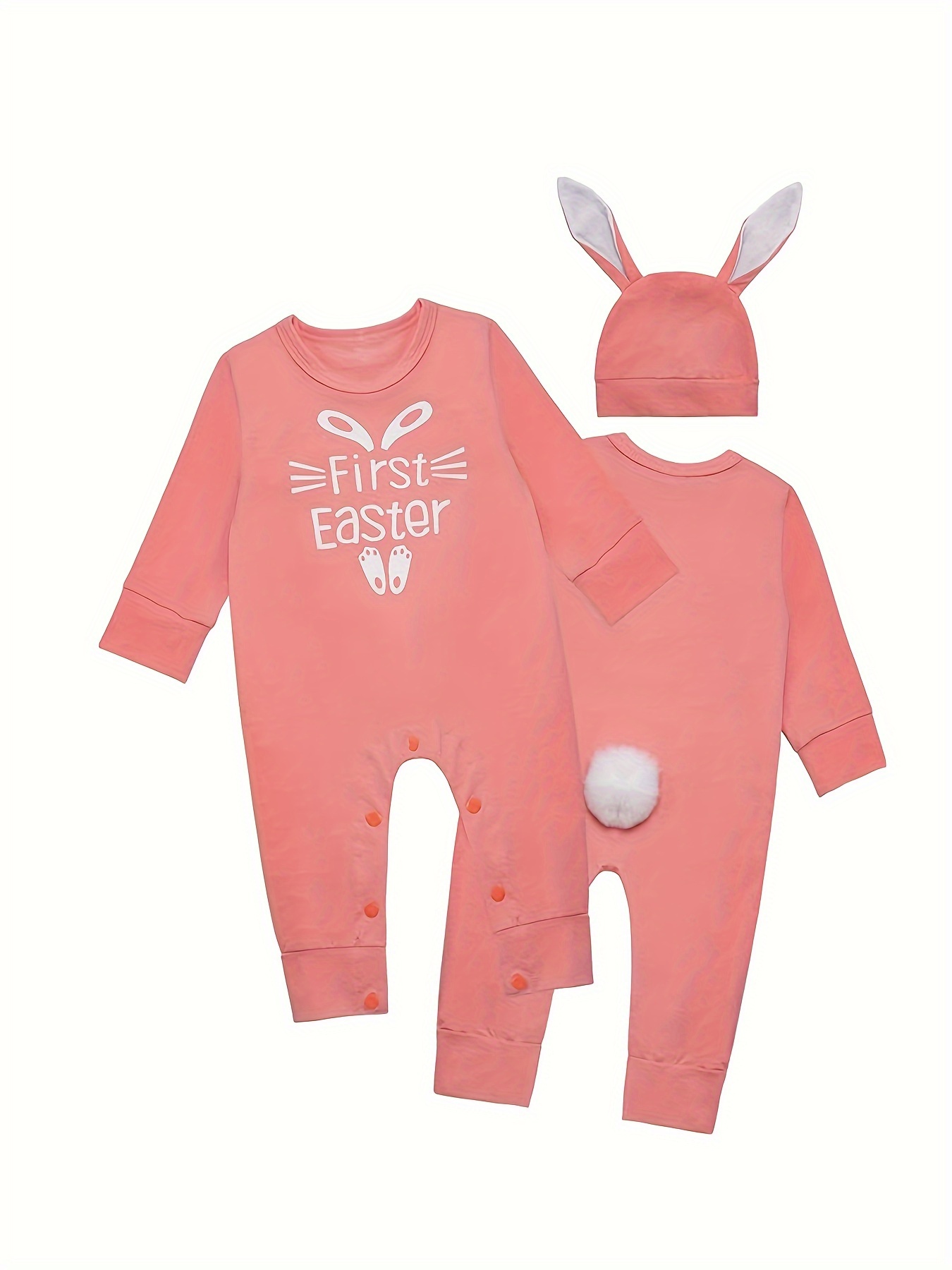 newborn unisex baby girls boys first easter one piece romper bodysuits bunny baby clothes outfit