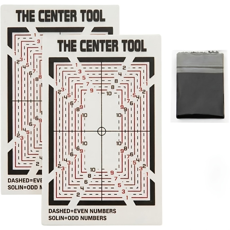 TEMU Card Grading Centering Tool Set With Cleaning Cloth, Suitable For Precise Alignment And Positioning In Card Grading