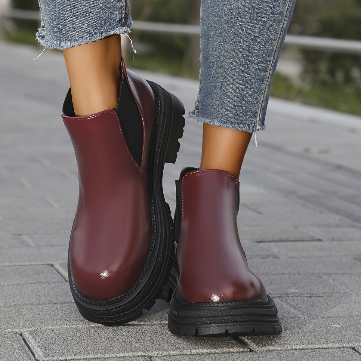 

1pr 's Ankle Boots - , Toe, -on, , , , Comfortable Footwear