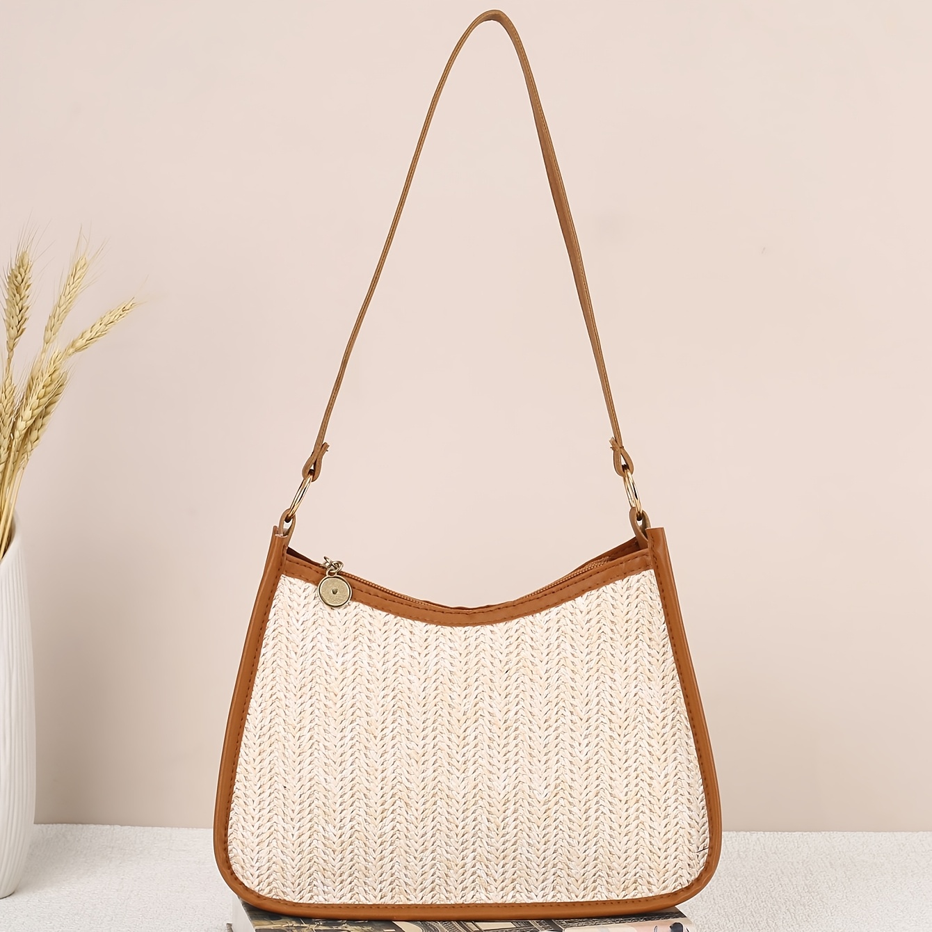 TEMU Borsa da Donna a Spalla Facile da Indossare Sotto il Braccio Borsa a Borsa da Spiaggia Vacanze al Mare Borsa da Donna Grande Capacit� Borsa