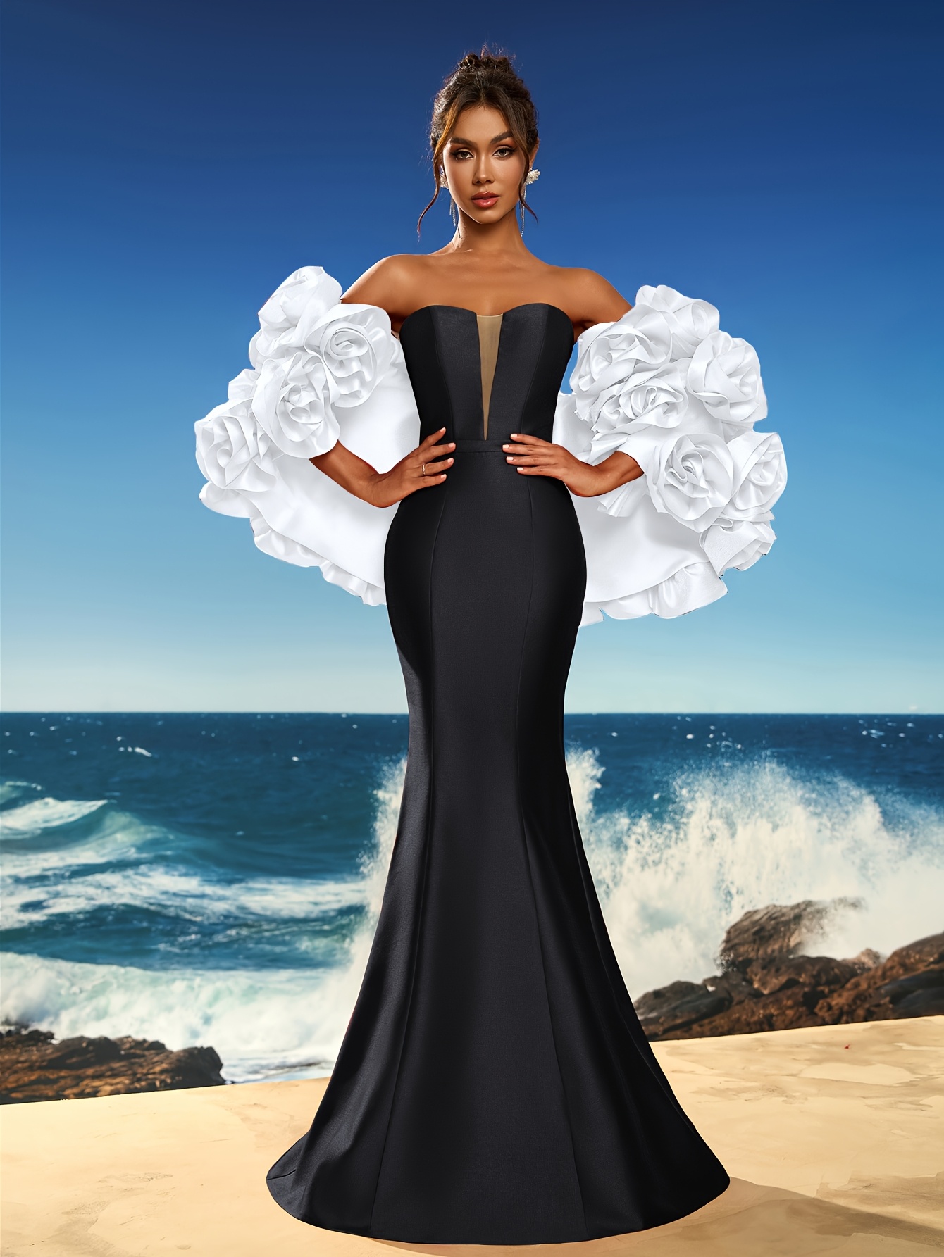 sachin and babi light blue dress Designer Evening Dresses & Gowns main image 0