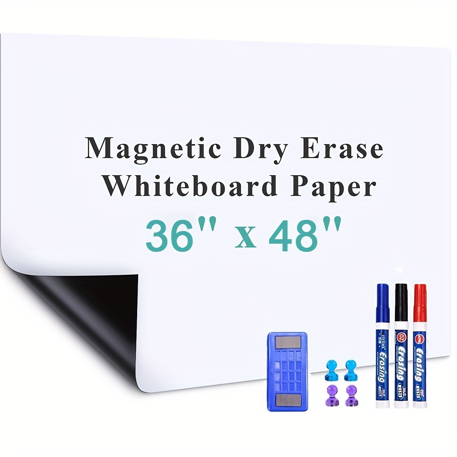 Dry Erase Whiteboard Paper, 91.44cm X 121.92cm Self Adhesive