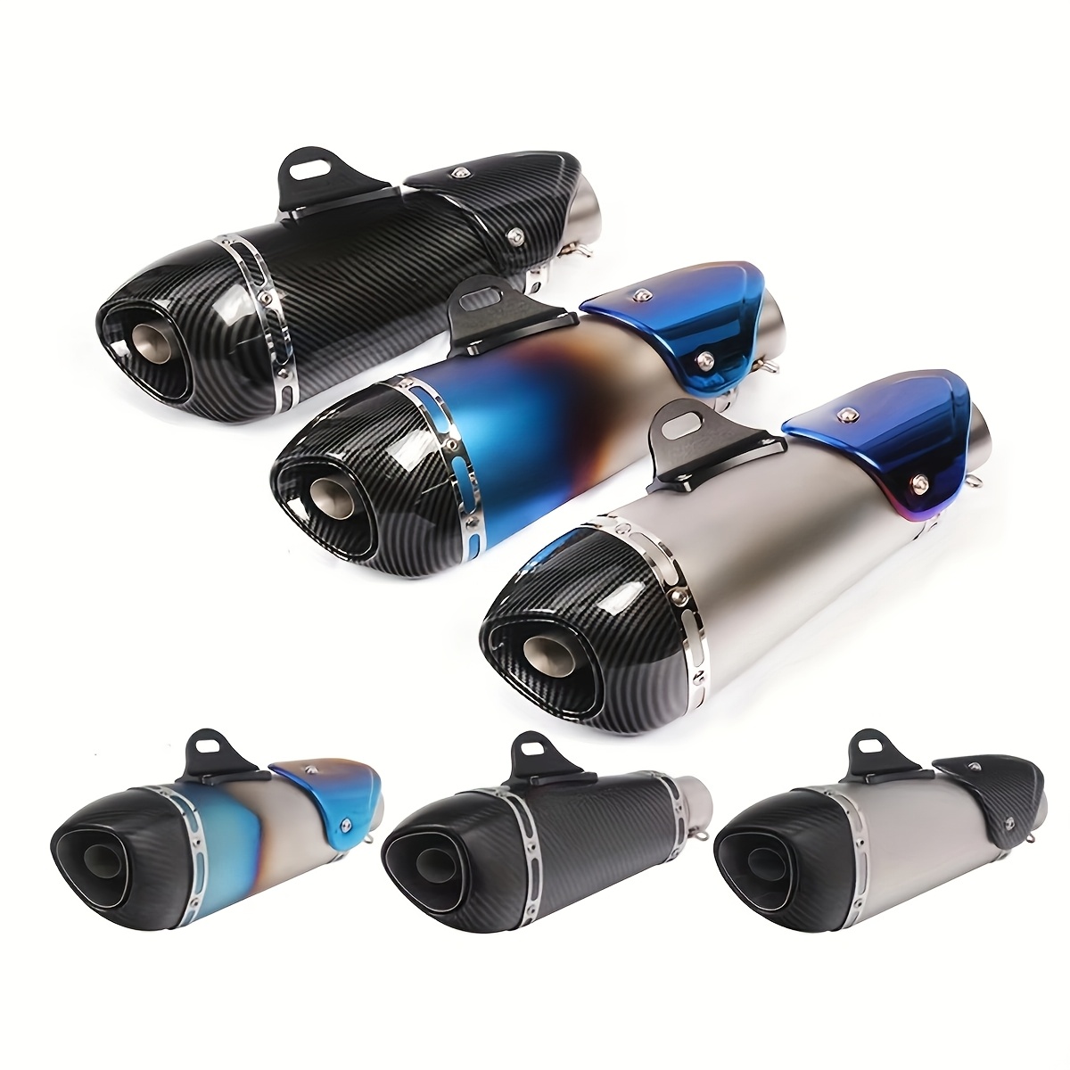 1pc universal   modified exhaust pipe 51mm exhaust suitable for r3 mt07 fz1 r6 r15 zx6r   z900   1000 cbr1000   and most other motorcycles installation use built in db killer details 0