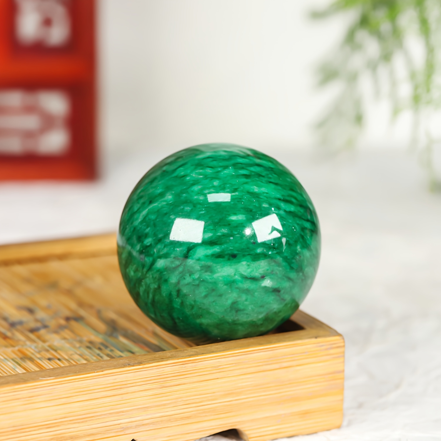 TEMU 1pc Natural Stone Quartz Ball, Perfect As A Home Decoration Gift, Suitable For Christmas, Valentine's Day, Mother's Day, Etc. Christmas