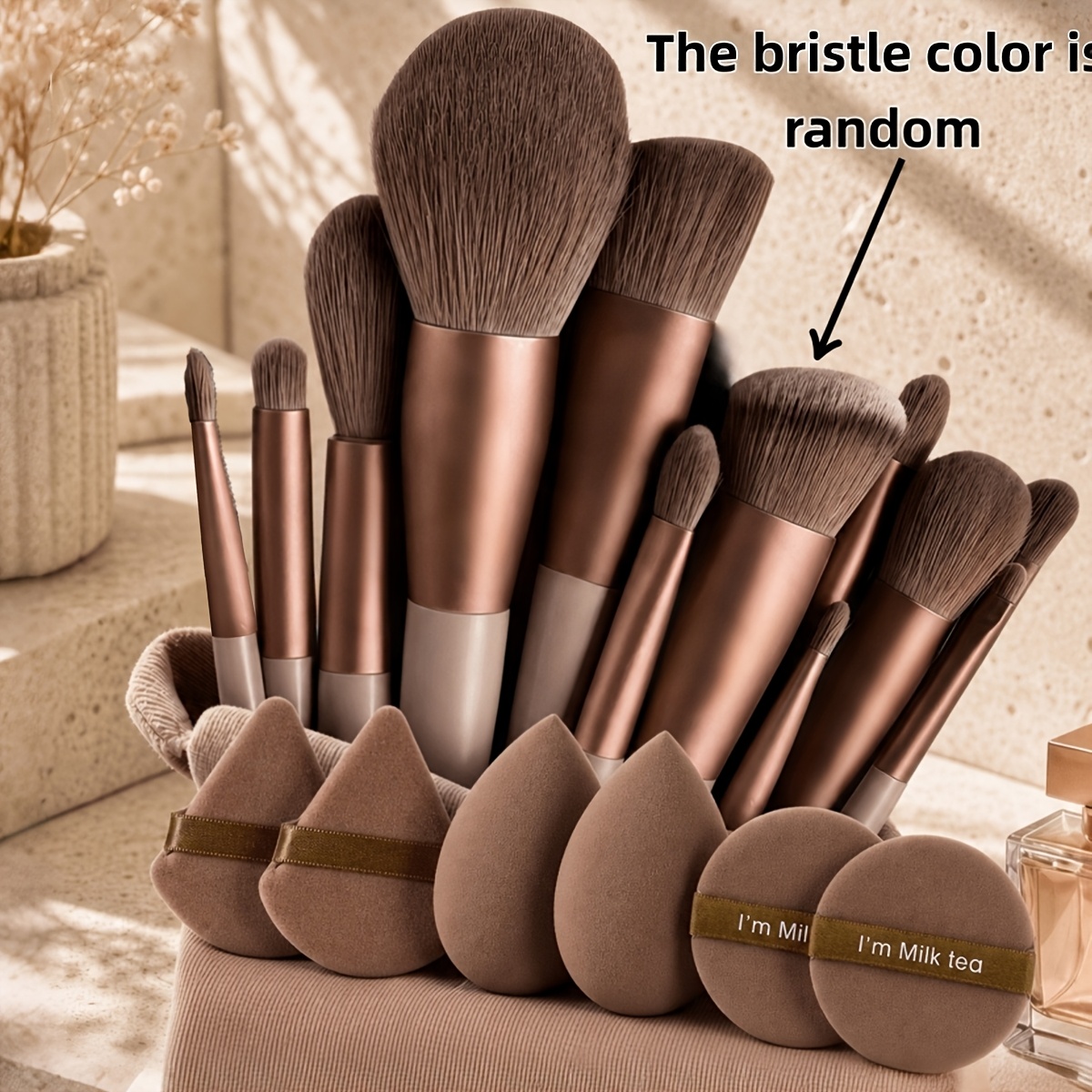 18pcs Makeup Brush Set, Including Eyeshadow Brush, Foundation Brush, Bb Cream Brush, And Concealer Brush. A Soft, Versatile Makeup Tool Set Designed Specifically For Women, With Assorted Bristles
