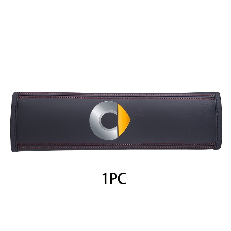 Image of 1pc High-quality Pu Leather Seat Belt Shoulder Pad, Exquisite Stitching Technology, Thickened Version, Better Reduces Shoulder Pressure, Improves , Suitable For Smart Car Owners