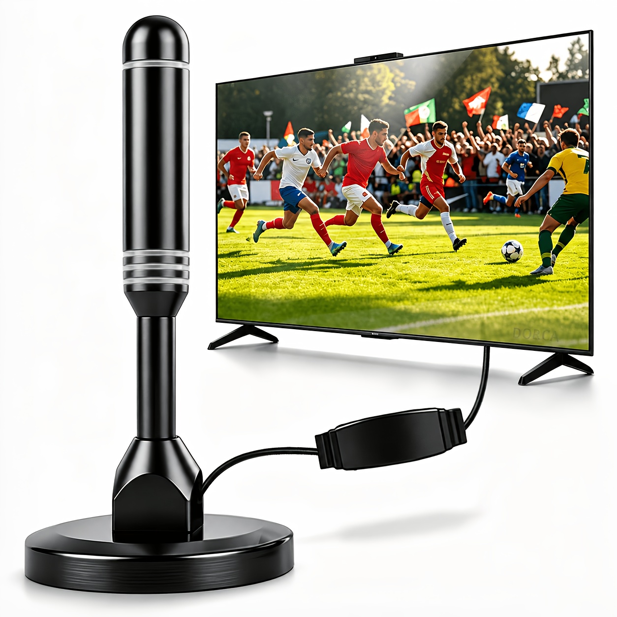 Image of 2026 Upgraded Digital Hd Tv Antenna Indoor For Smart Tv, 50+ Miles Long Range Amplifier Tv For Local Channels, Support 4k 1080p Atsc/isdb-t/dvb-t/dvb-t2 All Smart/old Tvs (ah-1)