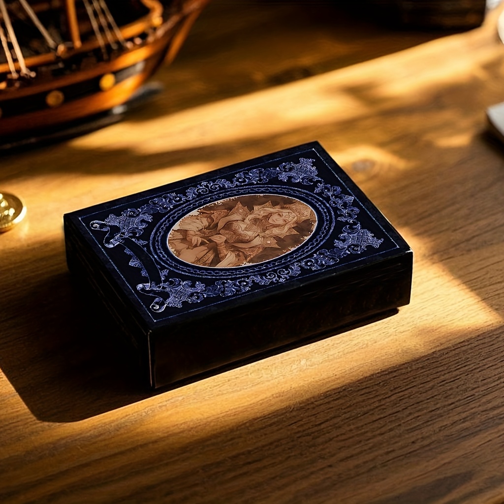 Alice-themed Playing Cards, Cards, Classic Paper Cards, Game Playing Cards, Creative Playing Cards, Intelligence-developing Playing Cards, Playing Cards. (blue)