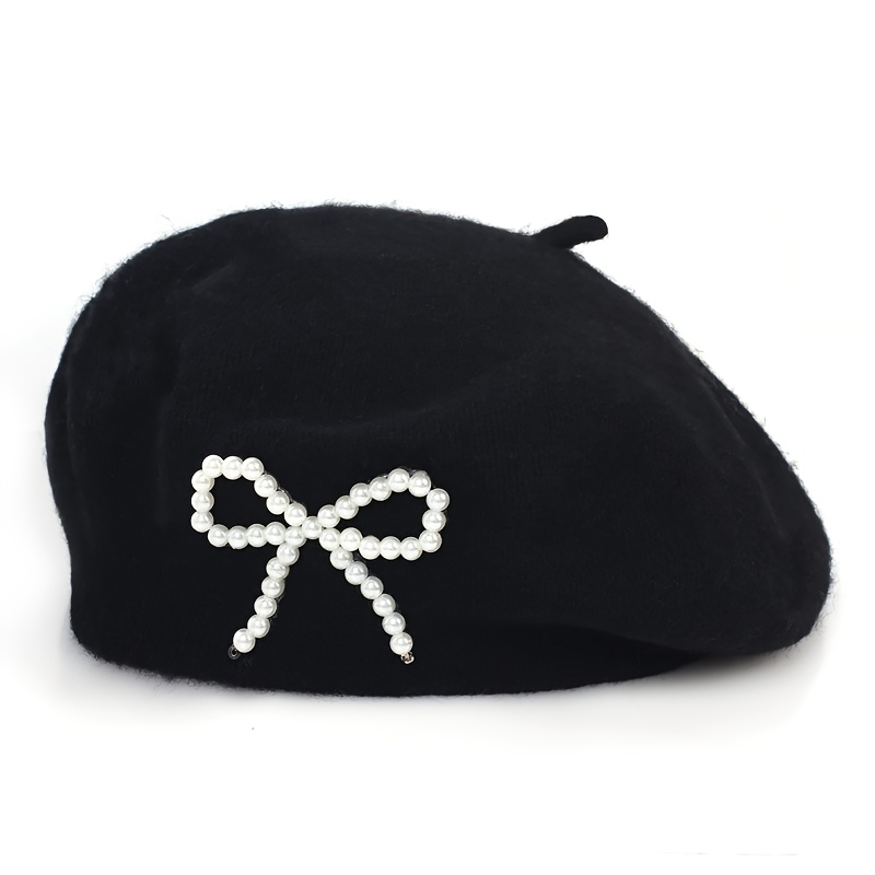 1pc Solid Color Women's Wool Beret, Suitable For Daily Use, In Multiple Colors