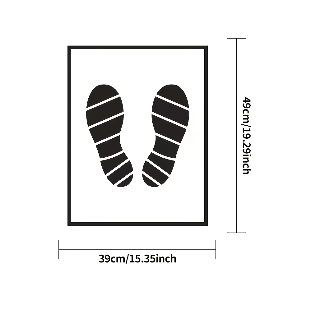 TEMU 50pcs/1pack Disposable Car Floor Mats 39*49cm Paper Floor Mats Disposable Car Wash Mats Car Interior Foot Paper