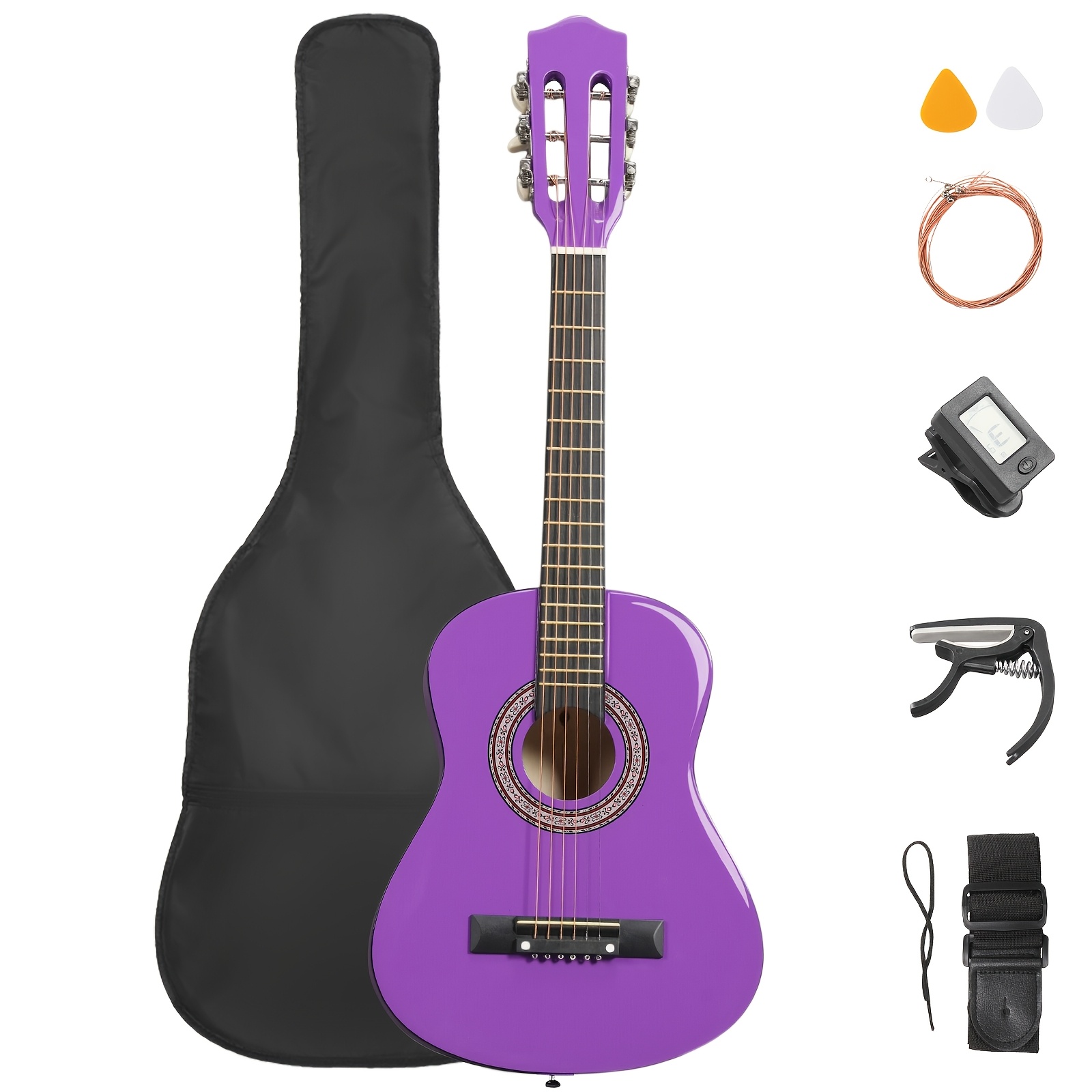 30 Inch Acoustic Guitar for Adults Round Body Basswood, Light... product image 8