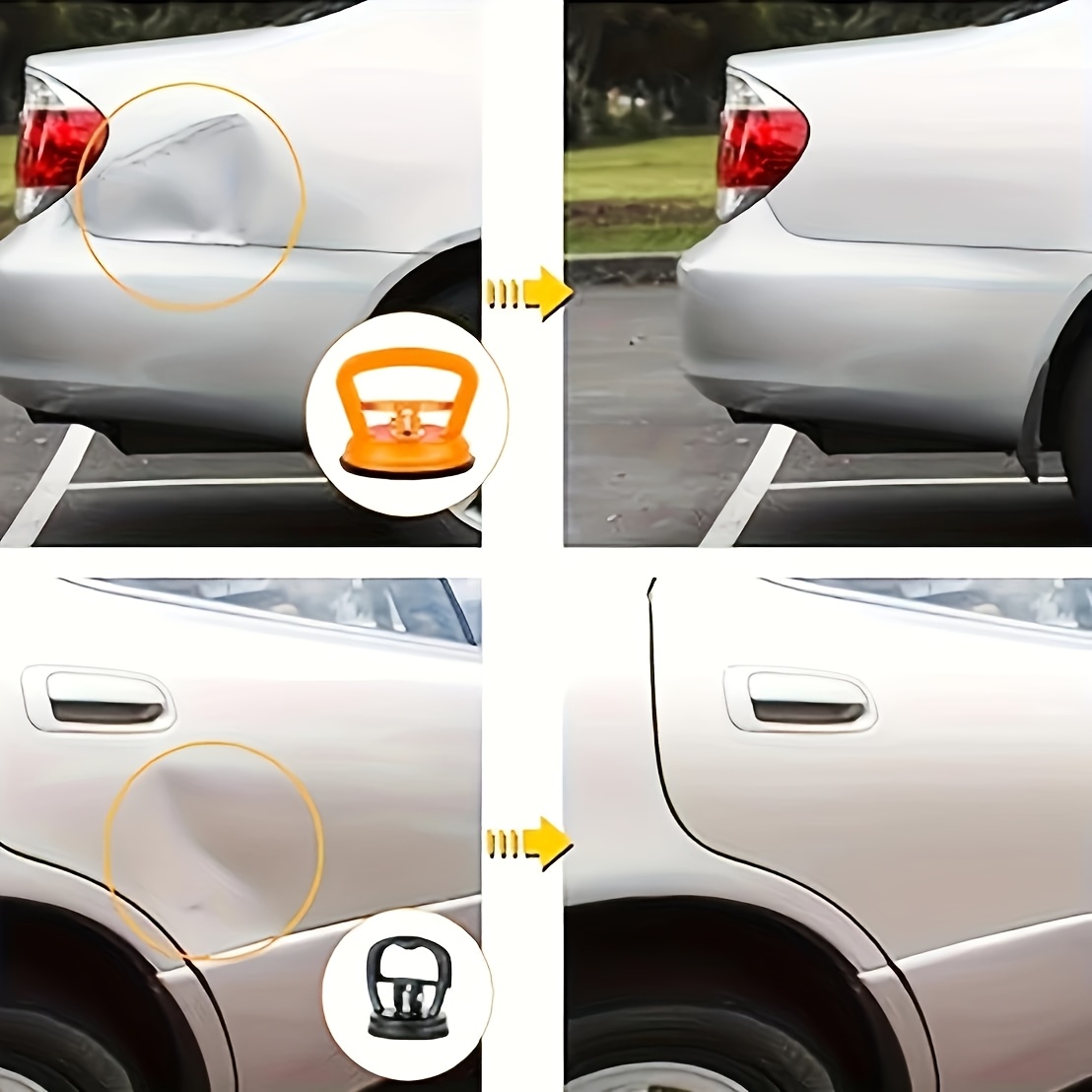 Mini Ventosa Fuerte para Reparación Rápida de Abolladuras de Coche, Kit de Reparación de Abolladuras de Automóviles con Diseño de Ventosa para Sacar Abolladuras de Forma de Carrocería