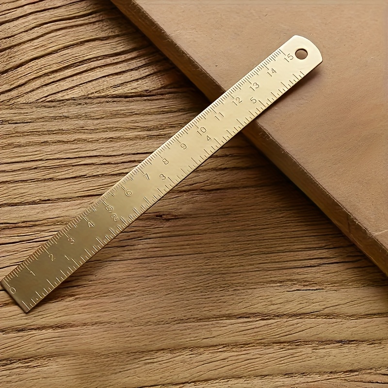 A Single Piece Copper Ruler, 150 Millimeters - A High-precision Drawing And Measuring Tool - An Ideal Gift For…: retailer-supplied image