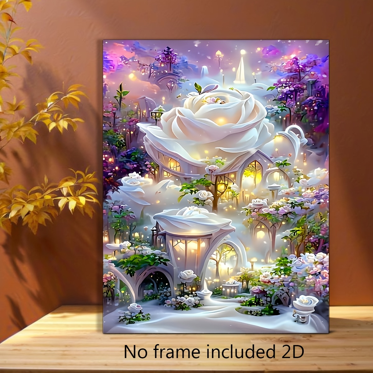 2d Flat, 1pc Canvas Painting, Magic Tale For Home Bedroom Living Room Kids Room Farm, Hotel Artwork Canvas Wall Art Poster, Frameless, 12x16 Inches,halloween Christmas Decor