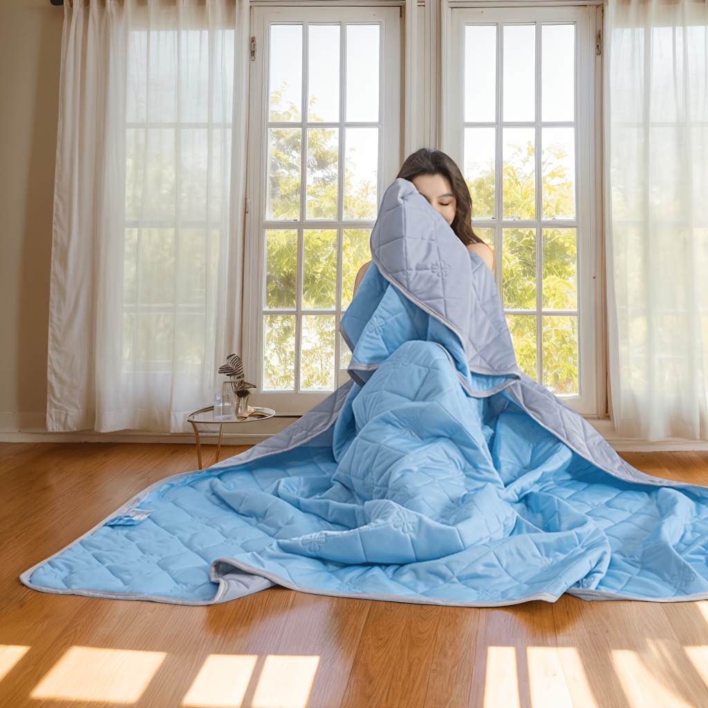 Soft And Comfortable Summer Quilt, Technology Embossing , Machine Washable, Breathable And Lightweight, Bedding Quilt Suitable For