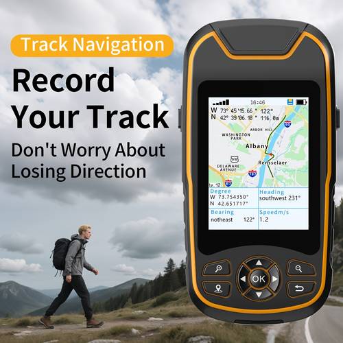 a8 handheld gps for hiking lightweight and handheld button operated handheld with usa and worldwide map multi gnss support 3 2 sunlight readable screen