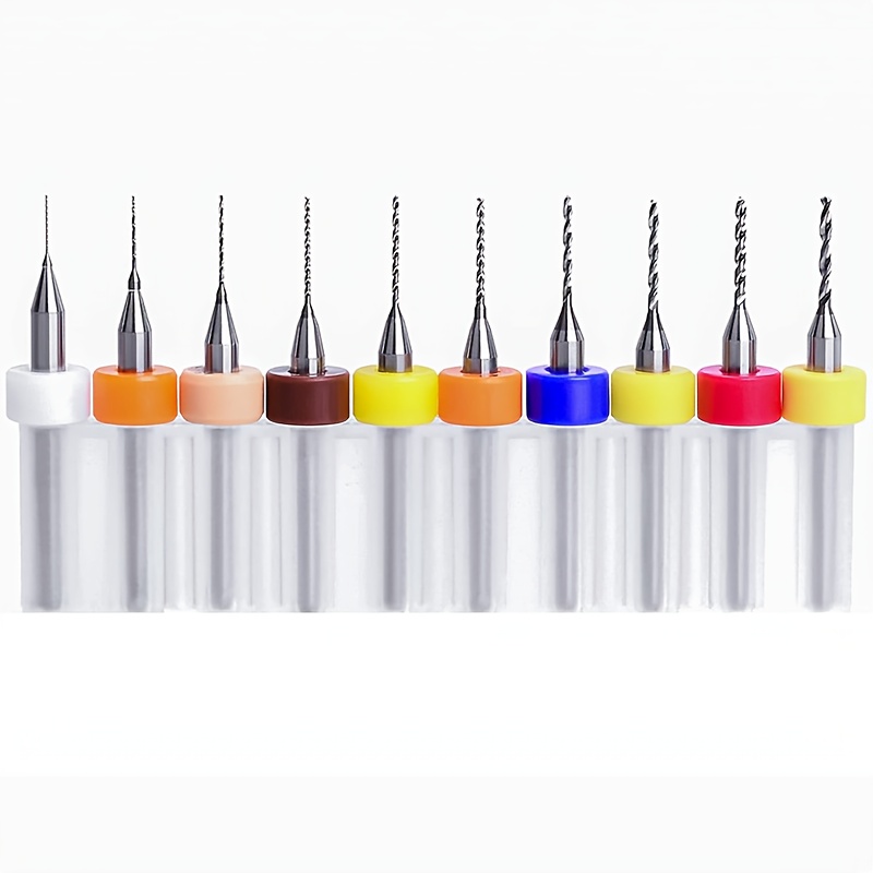 10pcs Pcb Drill Bit, Steel Drill Bit, Carving Drill Bit, Micro Small Drill Bit, Amber Beeswax Hand Twist Drill Bit, Drilling Hole