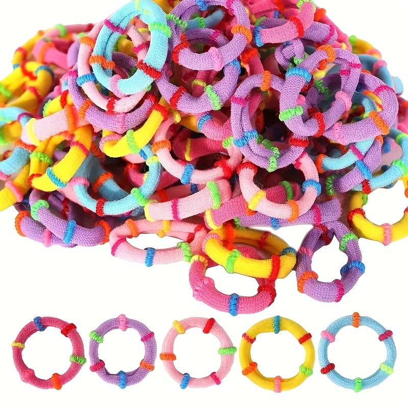 Image of 30pcs Colorful Diy Hair-friendly High-elasticity Hair Ties, Gifts For Lunar New Year, Easter Eggs, Carnival, Ramadan, And Back-to-