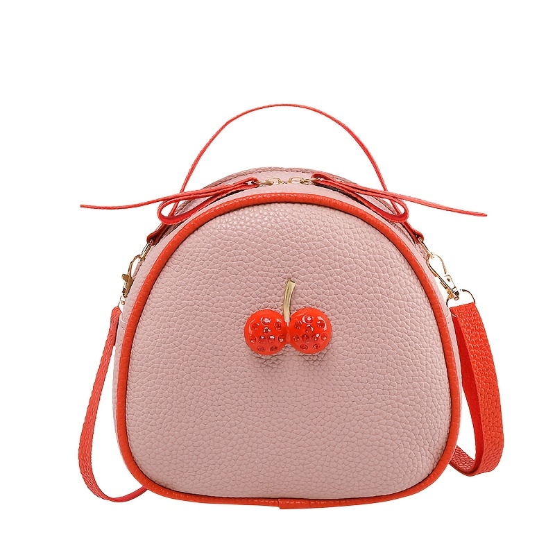 

Compact And Stylish Cherry Crossbody Bag For Women, Perfect As A Mini Backpack Or Handbag.