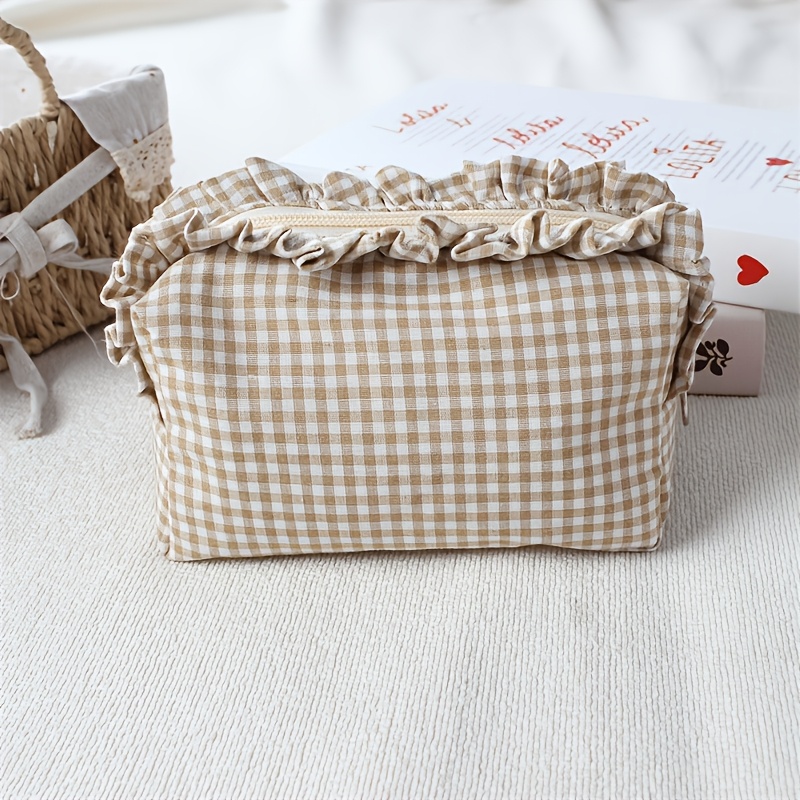 TEMU 1 Trousse de Toilette en Dentelle, Personnalisable avec Nom, Convient pour Cadeaux de Fêtes, Cadeaux d'Anniversaire et Cadeaux de Noël
