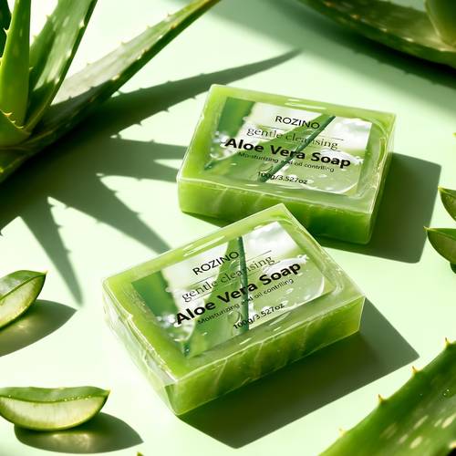 clean natural aloe vera soap moisturizing and oil controlling fresh and not greasy suitable for sensitive extremely dry making hydrated delicate and smooth suitable for types